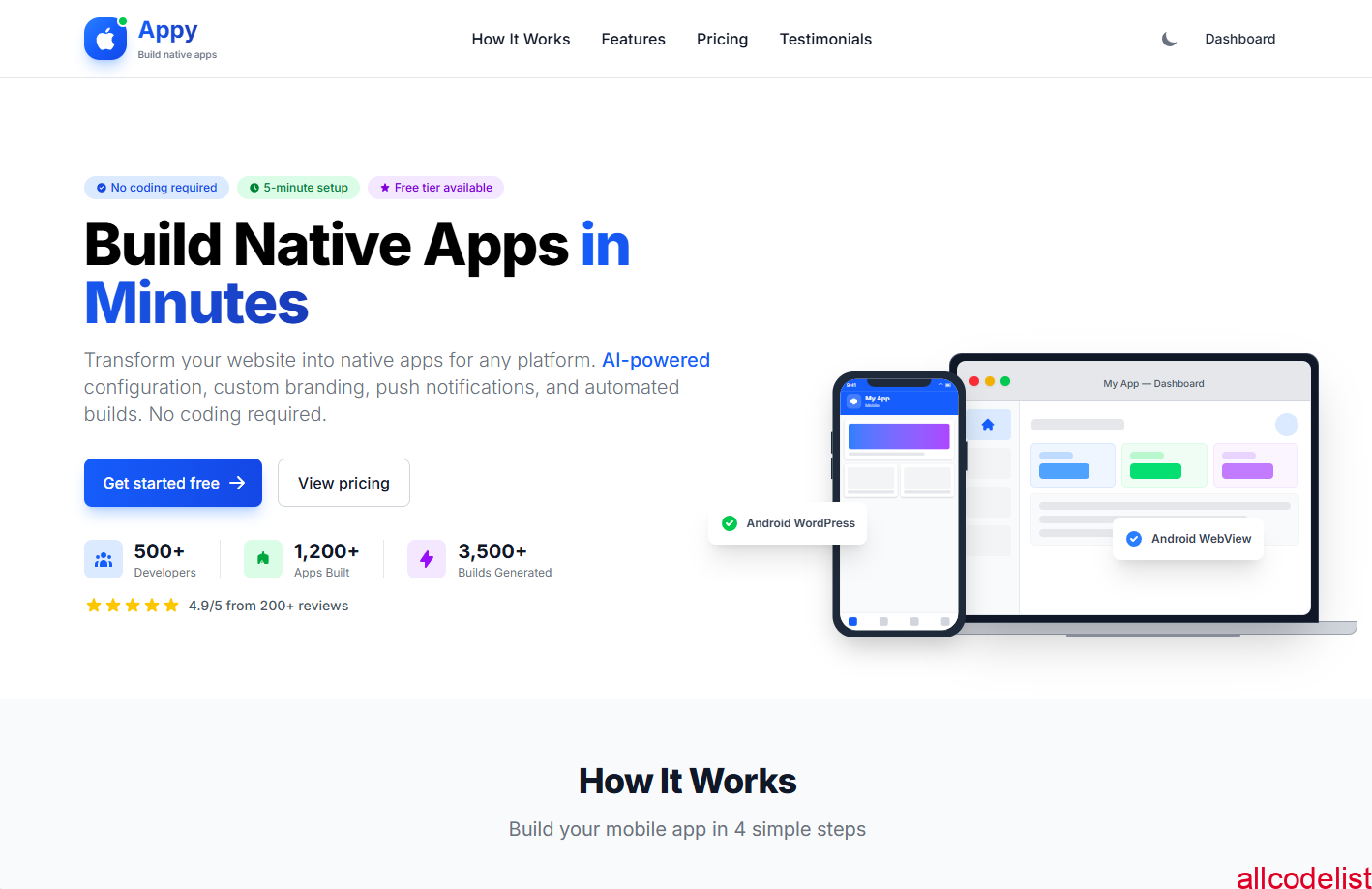 Appy v1.1.2 – AI-Powered No-Code Mobile App Builder SaaS Platform 1 1