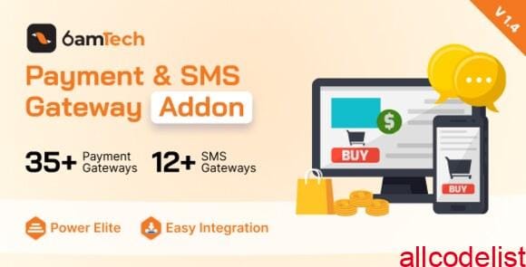 6amTech Payment & SMS Gateway Addon v1.4 - nulled 1 6amTech Payment and SMS Gateway Addon 1
