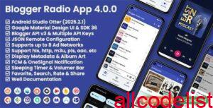 Blogger Radio App Blogger API Source