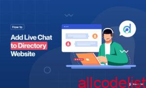 How to Add Live Chat to Directory Website