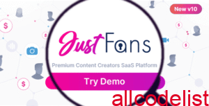 JustFans Premium Content Creators SaaS Platform Nulled Script