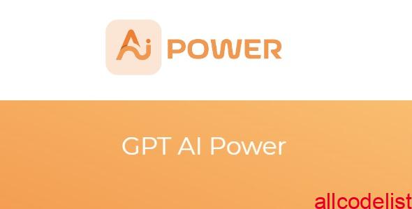 GPT AI Power v2.3.81 - Complete AI Pack Pro 1 aipower gtp