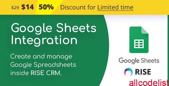 Google Sheets Integration for RISE CRM v1.0.1 1 google sheets integration for rise crm 52259528