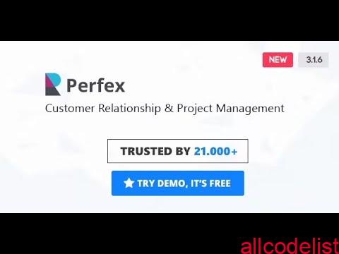 Perfex v3.4.1 - Powerful Open Source CRM 1 hqdefault