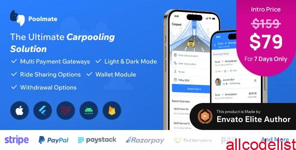 poolmate blablacar clone complete carpooling solution in flutter 53147236