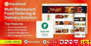 stackfood multi restaurant 7 0 food delivery app with laravel admin and restaurant panel